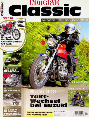 Deckblatt Motorrad Classic (05/2016)